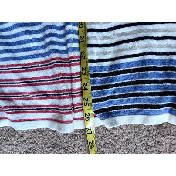 Blue and Red Stripe j,jill Sweater XL - Picture 5 of 6